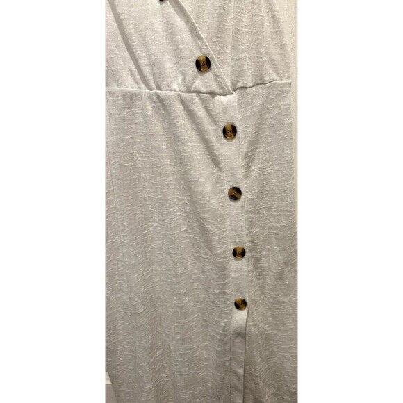 Time And Tru Women’s Medium White Midi Swimsuit Beach Swim Cover Up Dress - Picture 4 of 8